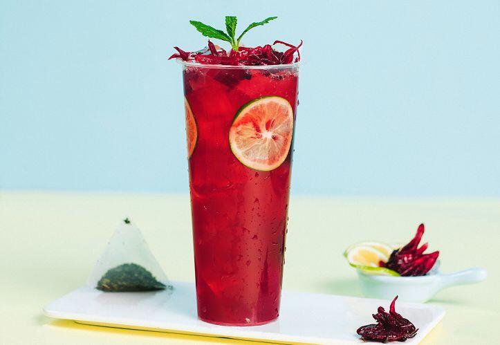 Rose Pop lemon fruit tea