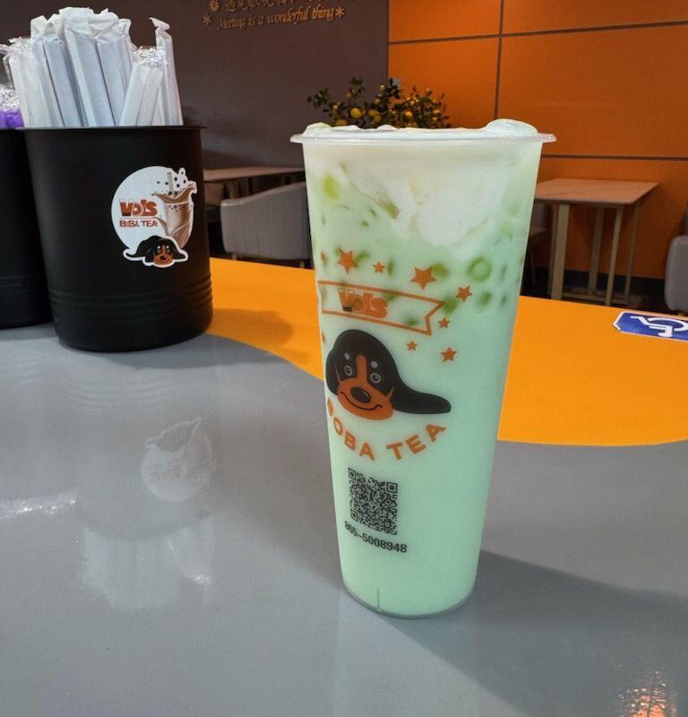 Mint Gardenia w. Milk Cap & Boba