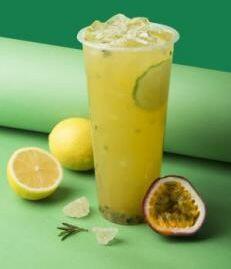Passion fruit Pop lemon fruit tea