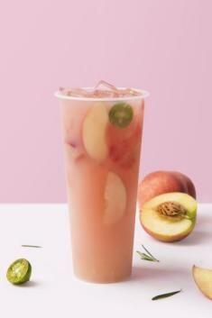 Peach Pop lemon fruit tea